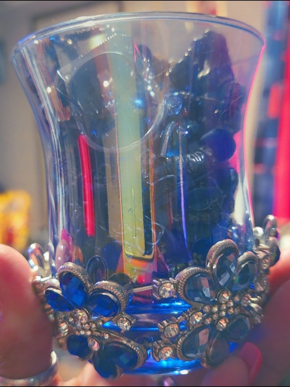 Blue Evil Eye Mystery Jewelry Jar - Picture 2 of 3